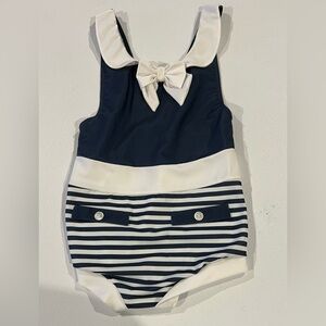 Sal & Pimenta ahoy sailor size 10 t one piece swimsuit NEW with tags